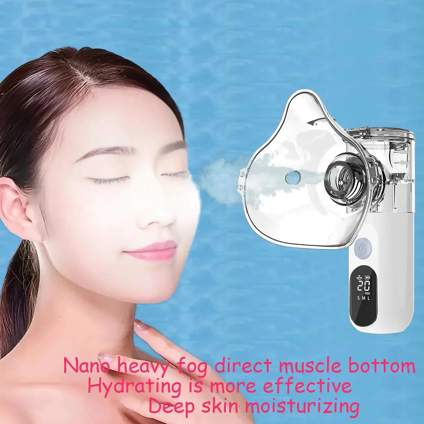 Mini Nano Mist Sprayer | Rechargeable USB | Facial Humidifier | Hydrating Nebulizer