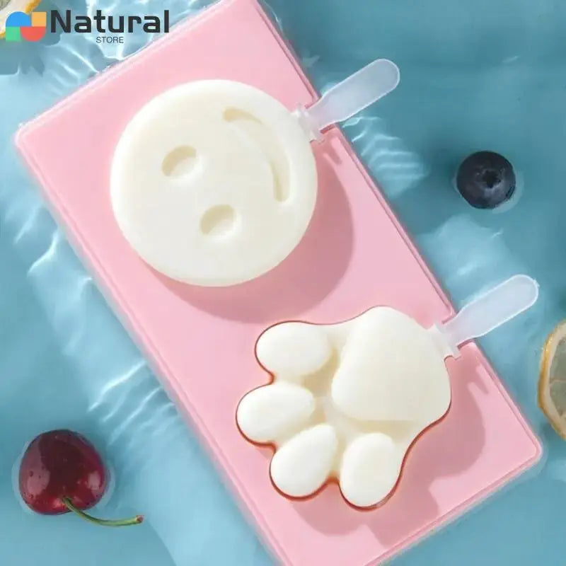 Silicone Ice Cream Mold Diy Cartoon Animal Fruit Popsicle Mould with Lid and Stick Ice Cube Maker Kitchen Tools Accessories from PriceLows™