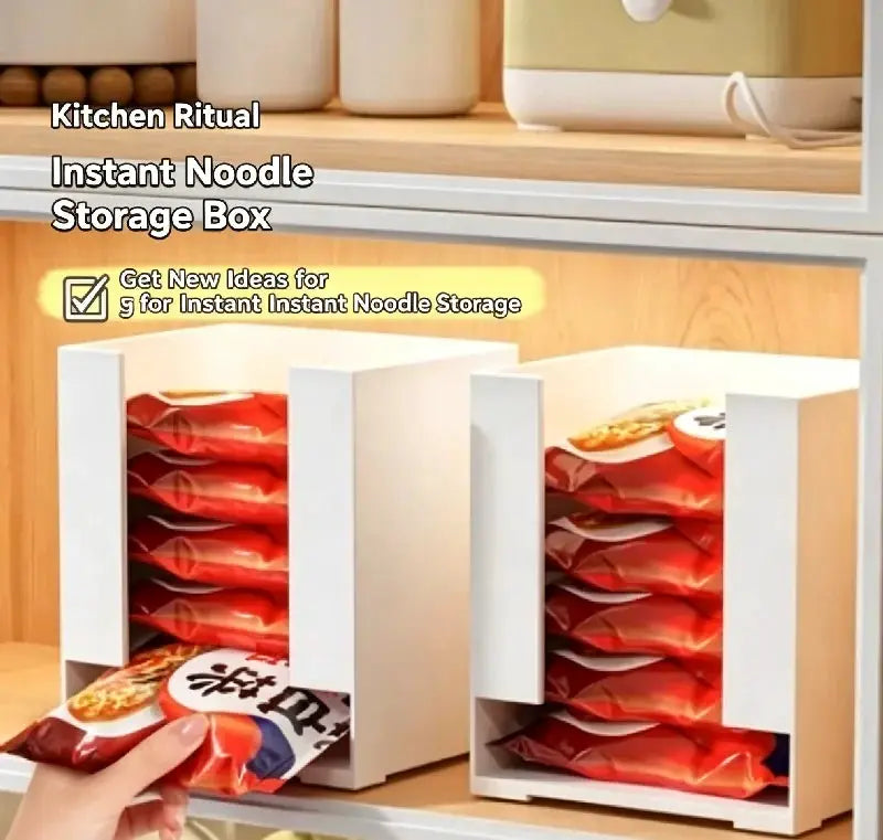 Instant Noodle Storage Box | Front Pull Out Design | Stackable | One Size