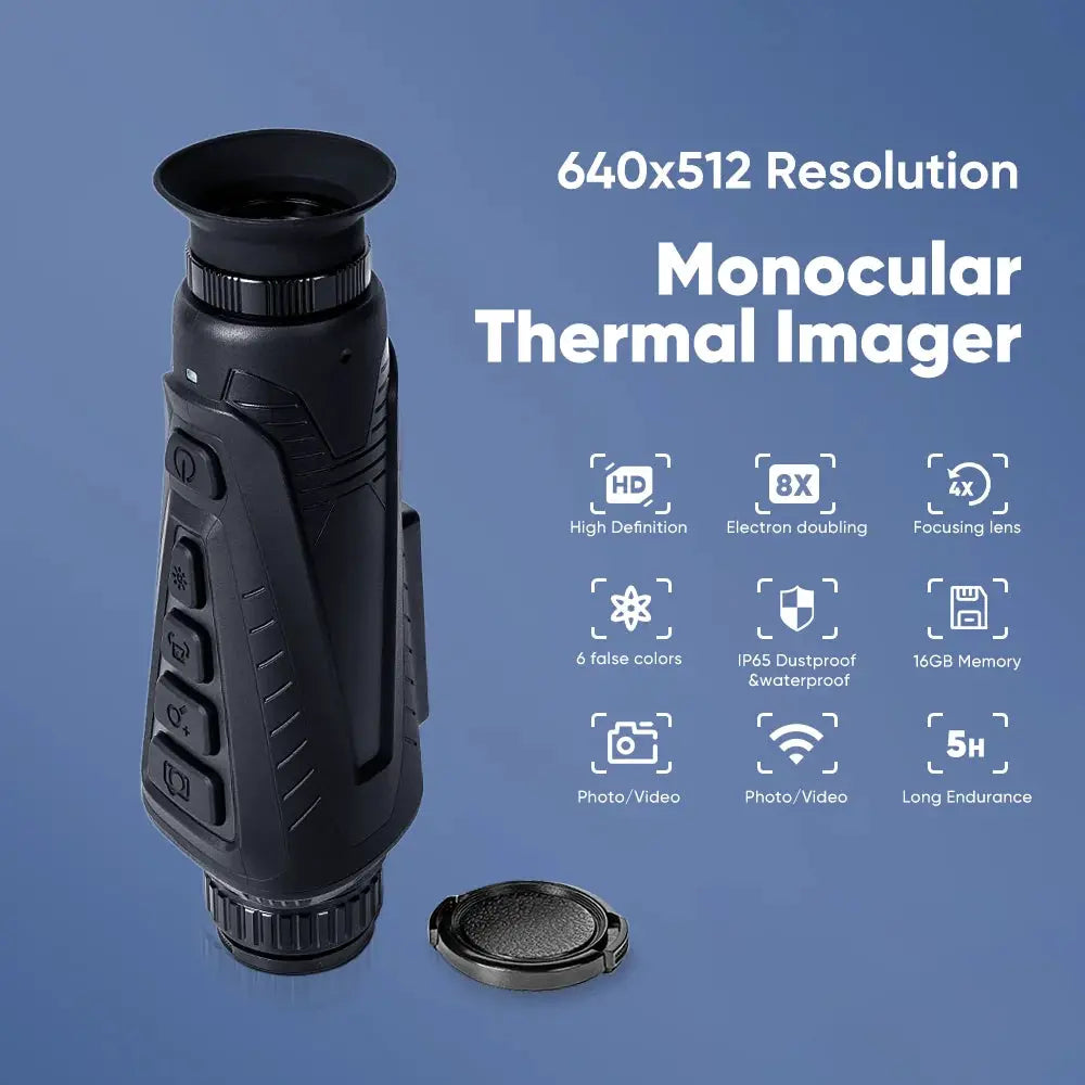 HTi A30 640*512 Outdoor Handheld Thermal Imager with WiFi Connection Outdoor Telescope Winter Snow Thermal Imaging for Hunting from PriceLows™