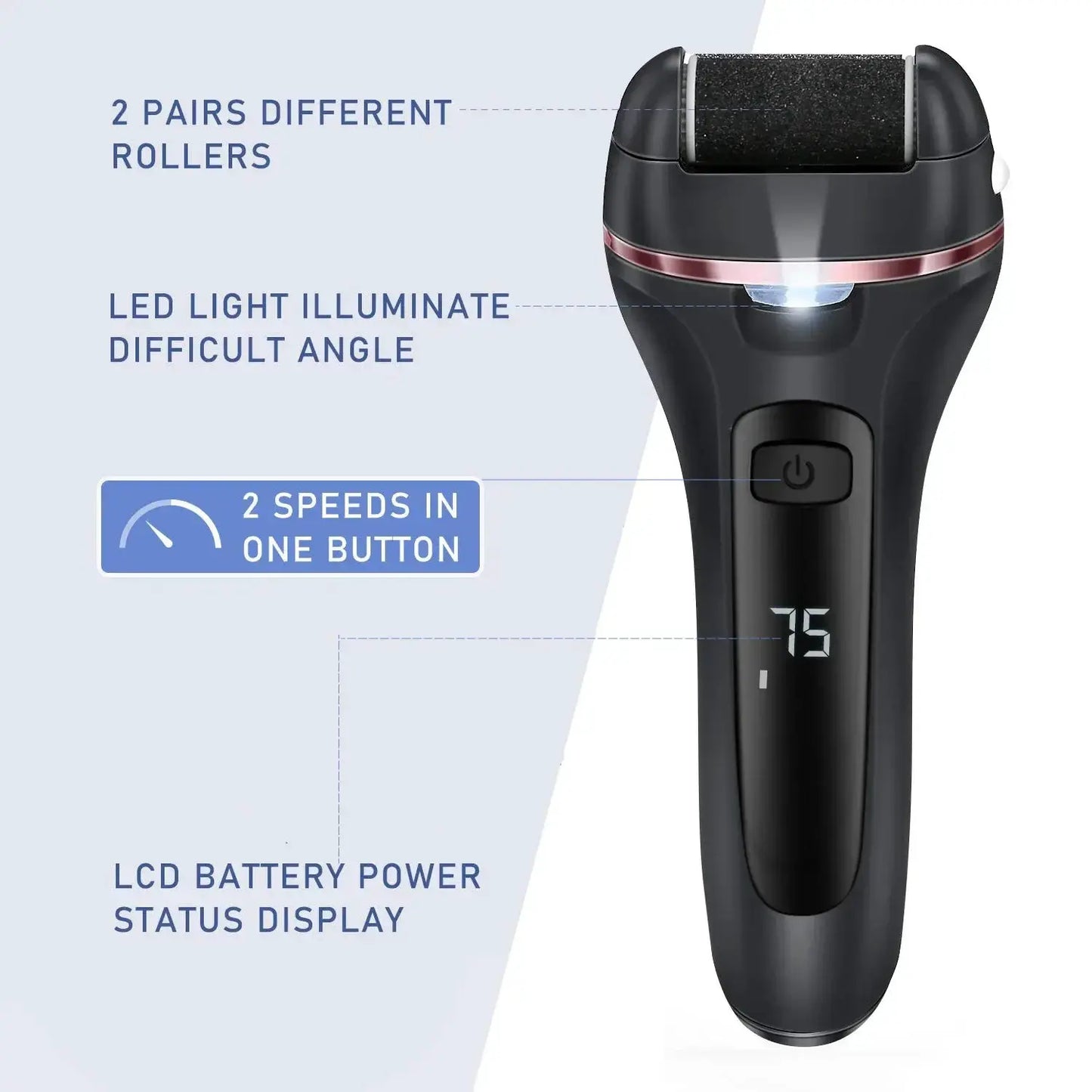Electric Foot Grinder, Dead Skin Callus Trimmer, Professional Foot Care Tool, Foot Care Tools, Dead Hard Skin Callus Remove from PriceLows™