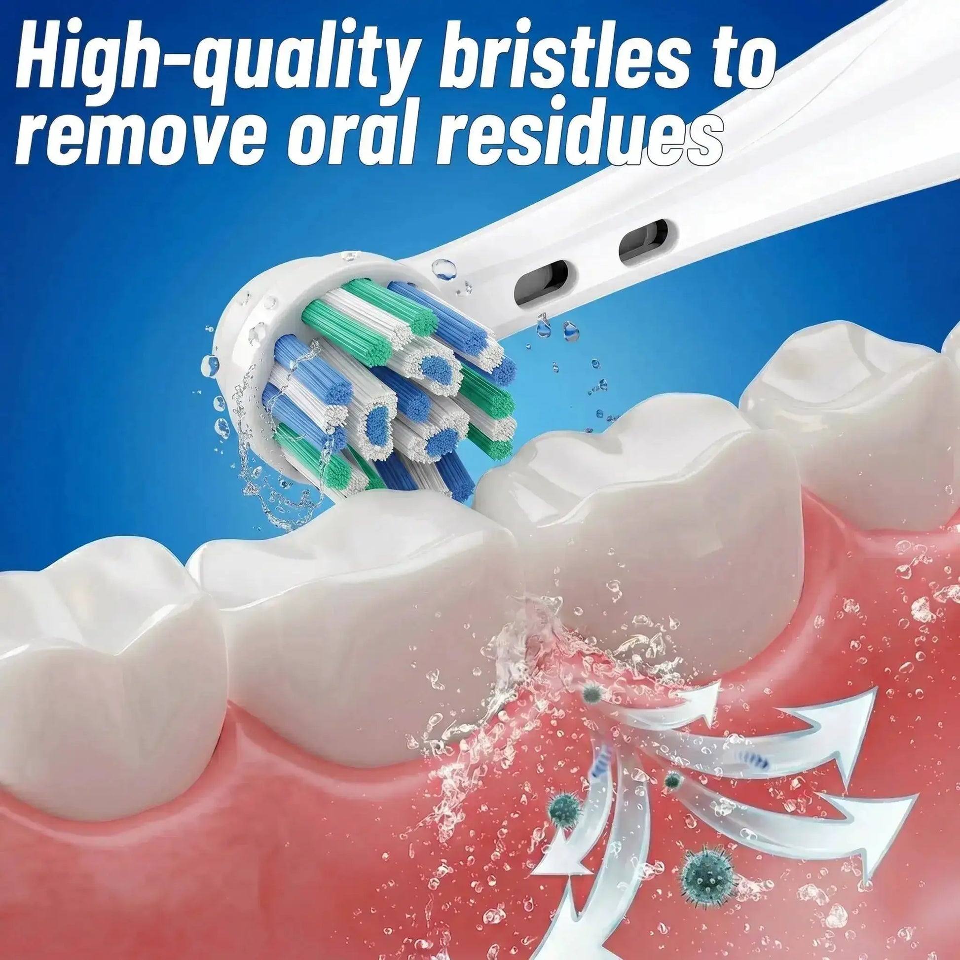 Replacement Brush Heads Compatible with OLB IO 2/3/4/5/6/7/7G/8/9/10 Electric Toothbrush, IO Series Toothbrush Head Refills from PriceLows™
