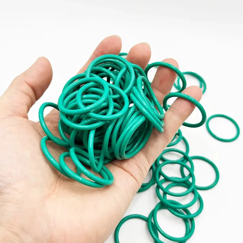 FKM O-ring Green Fluororubber Rubber Sealing Gasket O Ring CS1.5/2.0/2.4/3.1mm Oil Resistant Acid Alkali Resistant O-Ring Kit from PriceLows™