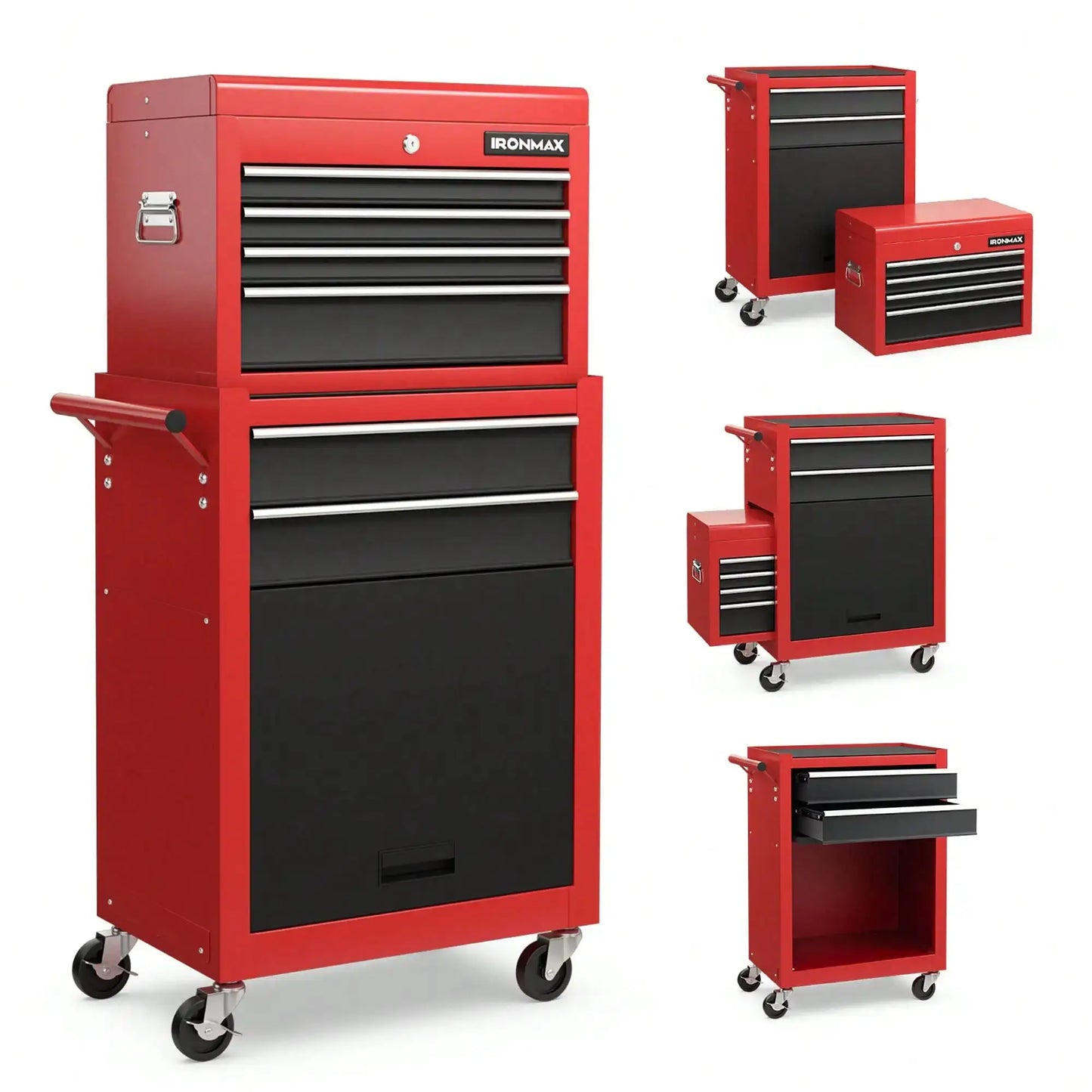 6-Drawer Rolling Tool Chest Lockable Tool Box And Storage Cabinet Garage Workshop from PriceLows™