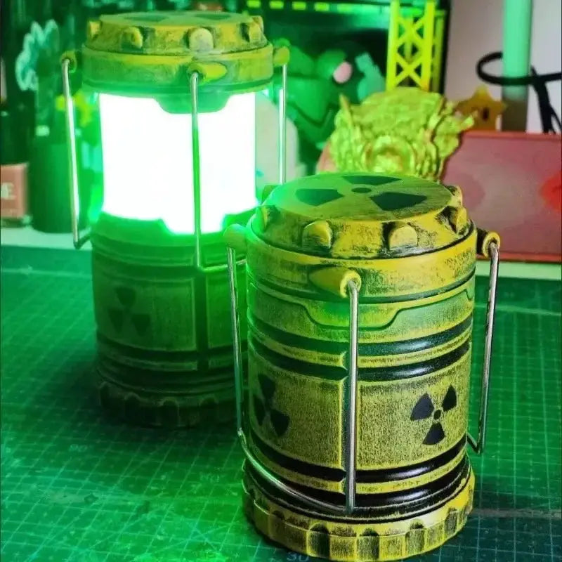 Halloween Nuclear Reactor Night Light 3D LED Novelty Lamp for Couples Glowing Bedroom Decoration Quirky Science Theme Gift Prop from PriceLows™