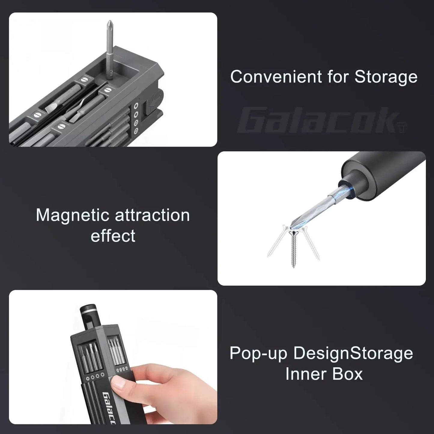 49 in 1 Electric Screwdriver Set 5 Torque Settings Precision Power Tool Magnetic Screw Driver Bits for iPhone Glasses Watch PC from PriceLows™