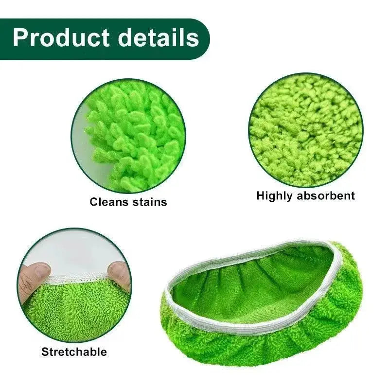Kitchen Cleaning Accessories Flooring Cleaning Cloths Mop Head Replacement Washable Rag Towel Reusable Microfiber Mop Pads from PriceLows™