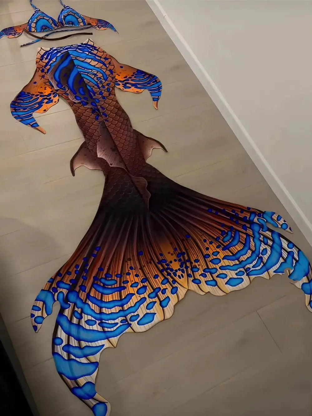Mermaid Tail Swimsuit Custom High-quality Tail with Adjustable Bra for Professional Aquarium Diving and Photography from PriceLows™