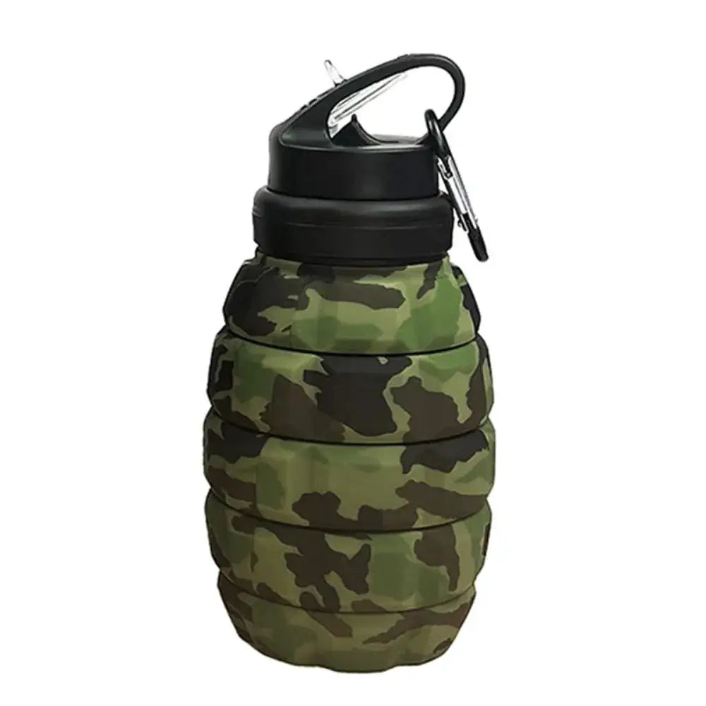 Silicone Retractable Grenade Water Bottle 580ML Foldable Sports Water Bottle Collapsible Reuseable Drinking Cup Cycling from PriceLows™