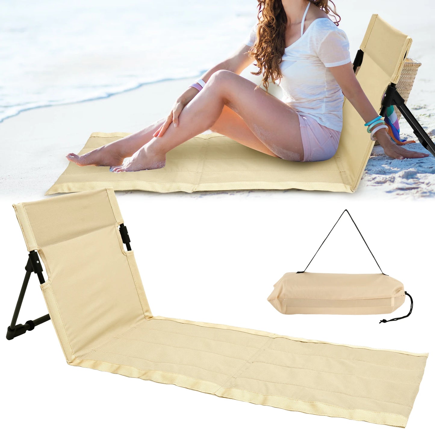 Outdoor Folding Camping Chair | Foldable | Backrest Cushion | One Size