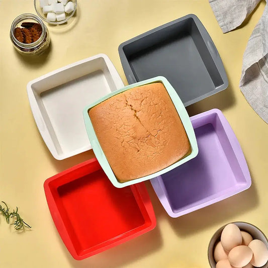 Silicone Square Cake Plate | Nonstick | Oven And Air Fryer Safe