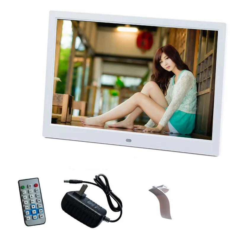 Digital Photo Frame | 15.4 Inch 2K | 1920x1200 | USB SD Black White