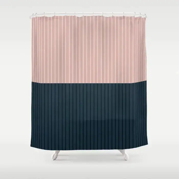 Simple Colorful Lines Modern Fashion Pattern Shower Curtain Home Decoration Creative Personalized Shower Curtains from PriceLows™