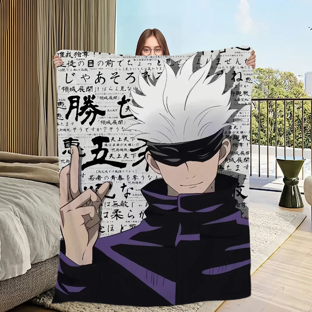 Blanket | Polar Fleece | Printed Anime Pattern | Small