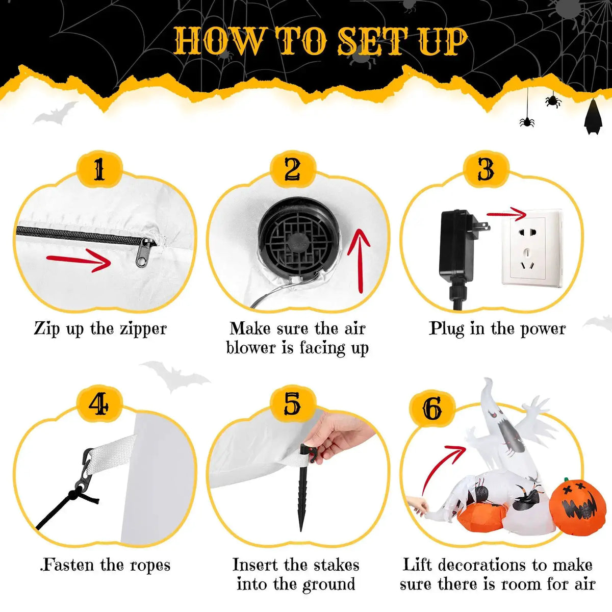 Halloween Inflatable Ghost Decoration | 11.8 Ft Tall | Outdoor Yard Decor