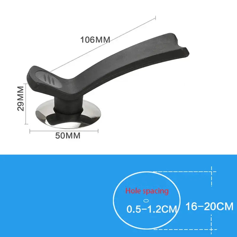 Lid Handle Knob Cover | Stainless Steel Plastic | Universal Fit | One Size