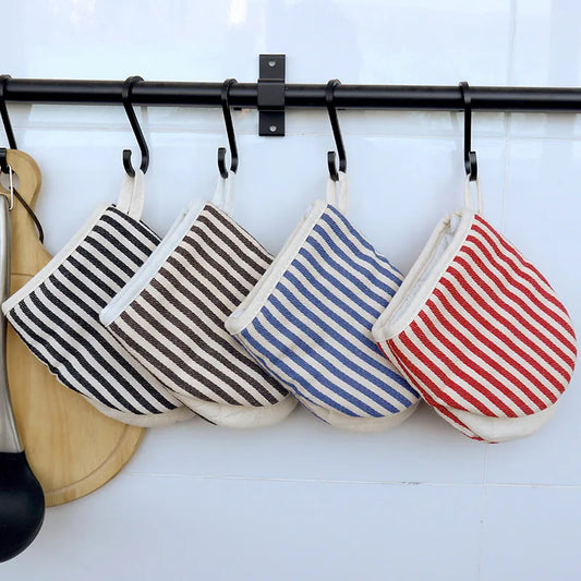 Oven Mitts | Heat Resistant | Striped Pattern | 1 Pc