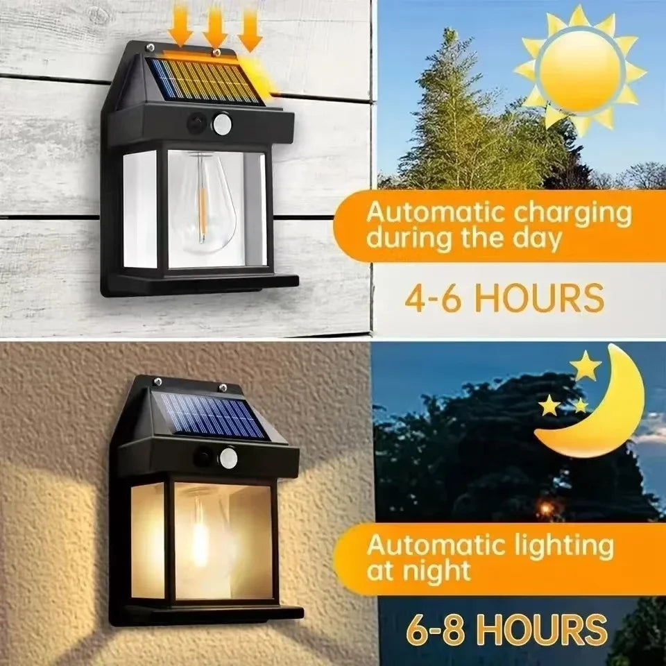 8PCS Powerful Outdoor Solar LED Street Light Waterproof Solar Lamp Garden Yard Pathway Wall Decoration External Lighting Fixture from PriceLows™