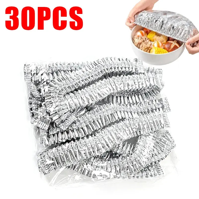 Elastic Food Covers | Disposable Plastic | Foldable Design | Size 21 By 21 Cm