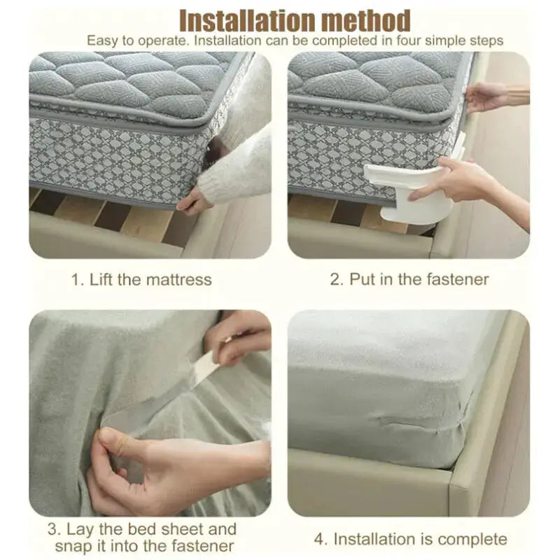 Bedsheet Clips | Heavy Duty Adjustable | Invisible Grip | 4 Pack