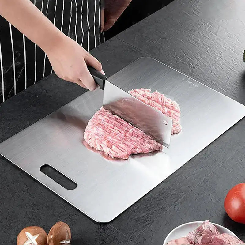 Stainless Steel Cutting Board | Double Sided | 304 Food Grade | Large