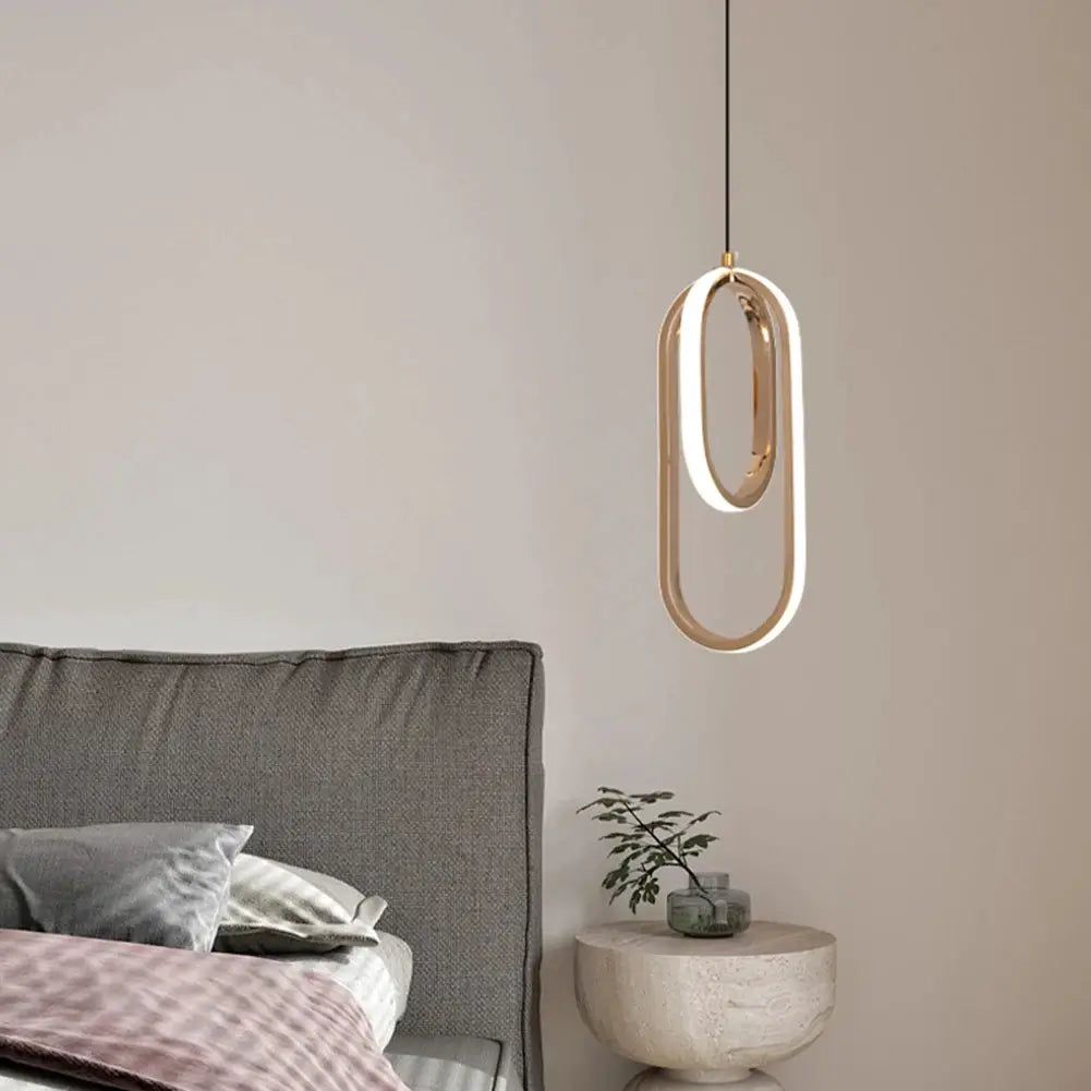 Modern Minimalist LED Pendant Lights Chandelier For Bedroom Living Room Decor Hanging Lamp Suspensions Metal Bedside Lamp from PriceLows™