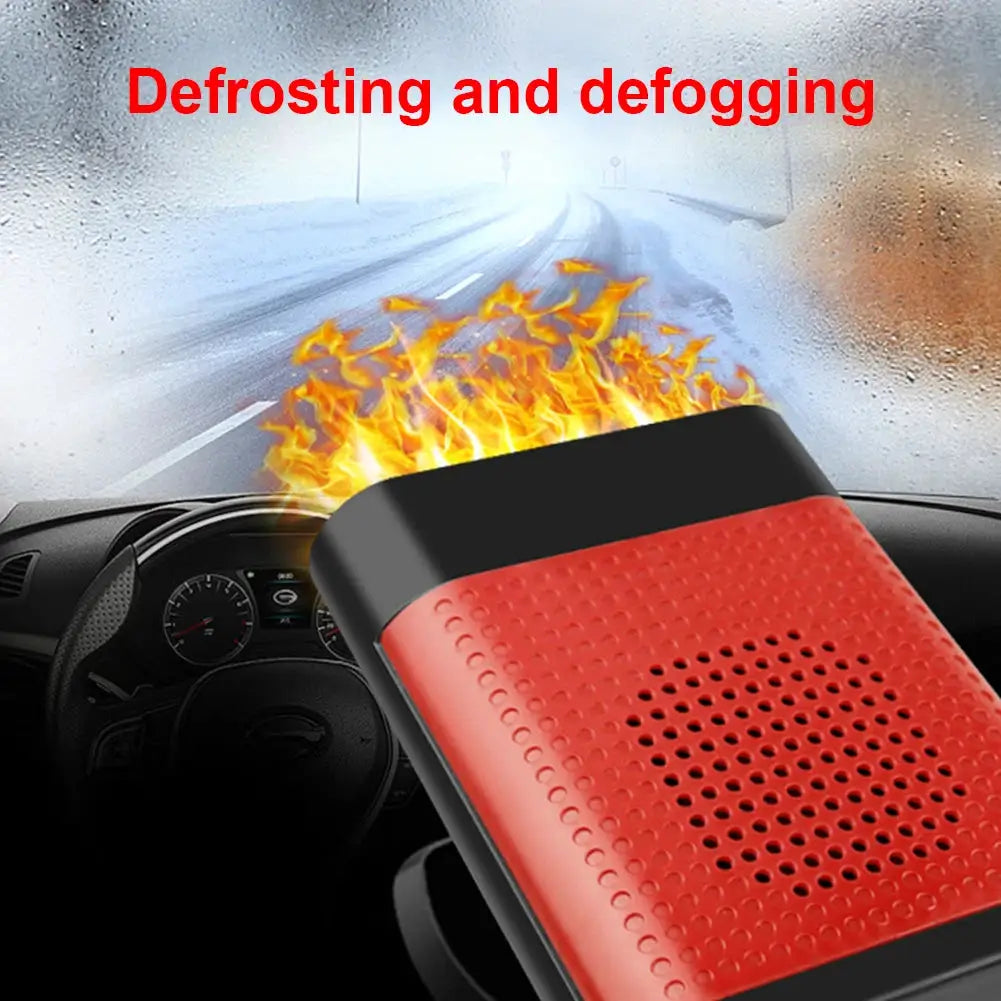 12/24V Windscreen Defroster Demister 360 Rotating Heater Fan Combo 1200W Defogging Defrosting Heating Fan Car Anti-Fog Heater from PriceLows™