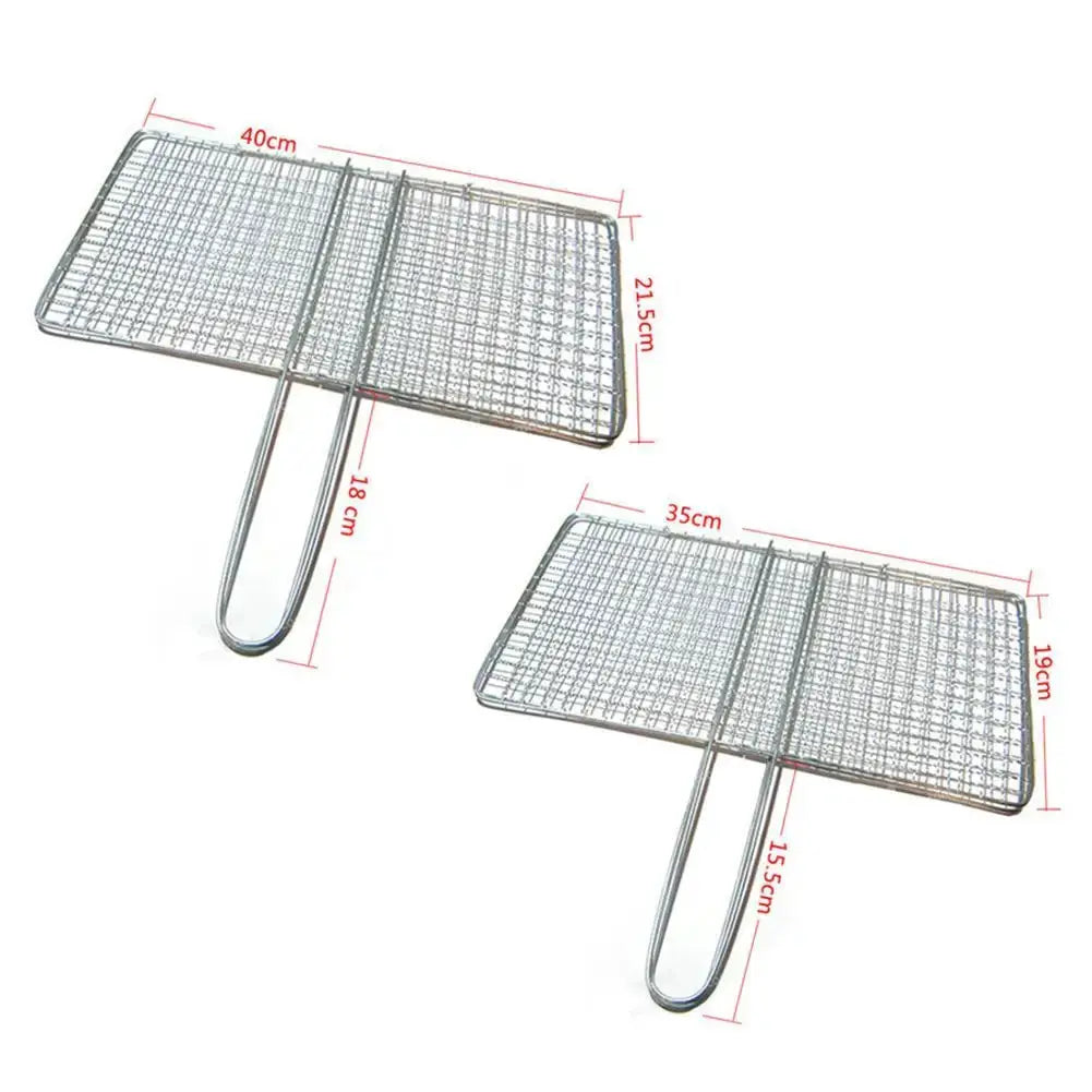 Barbecue Grilling Basket | Foldable Handle | Large Cooking Area | M/L