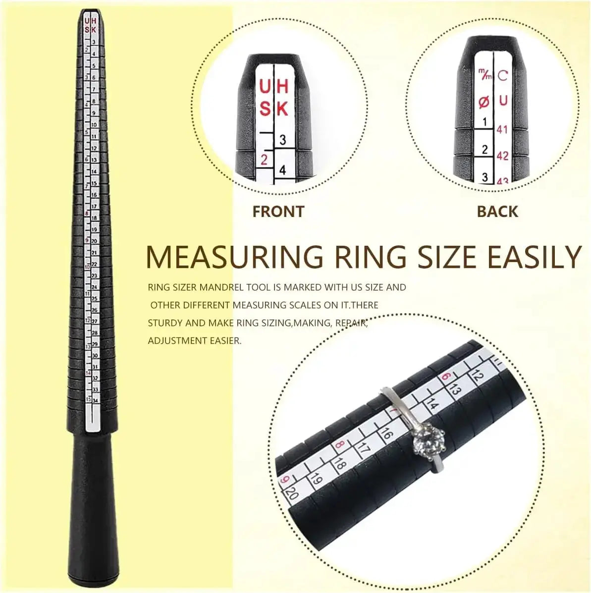 Ring Sizer Tool Kit | Complete Set For Resizing And Measuring
