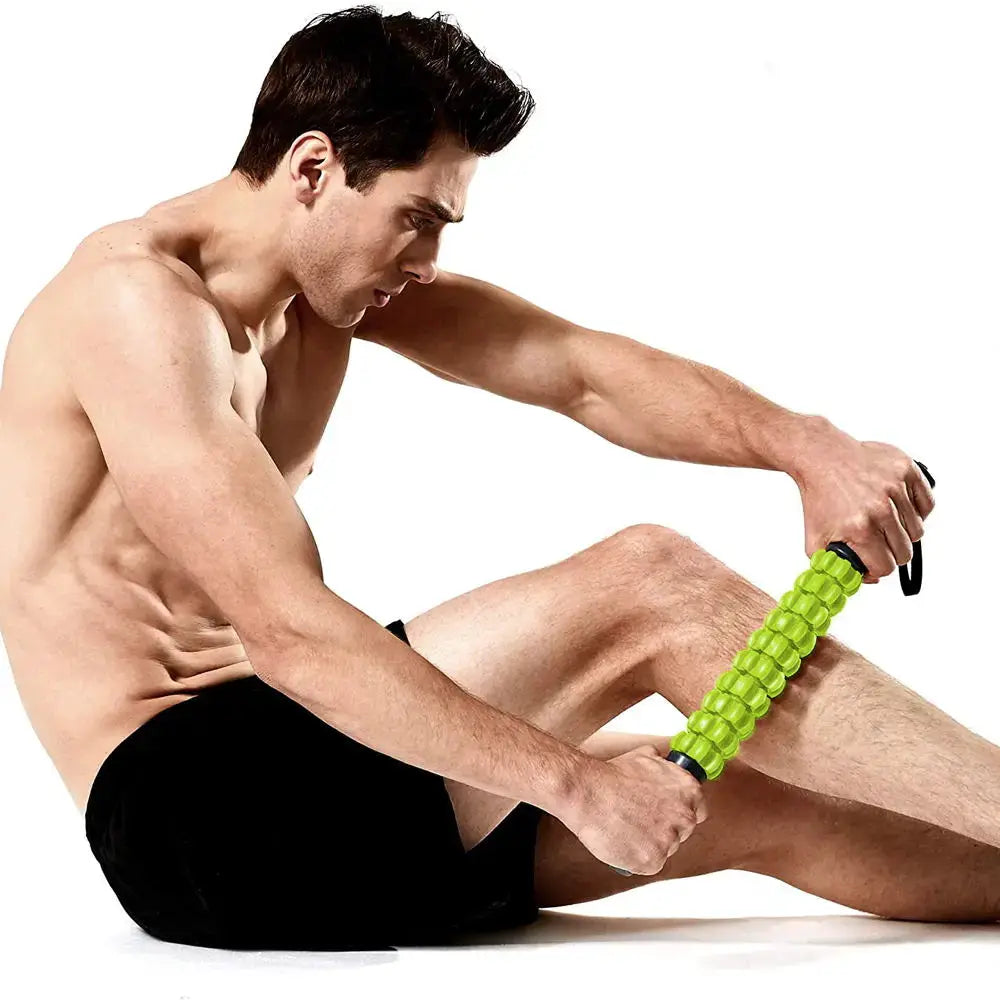 Muscle Roller Massage Stick | Rubber Body Massager | Soreness Relief