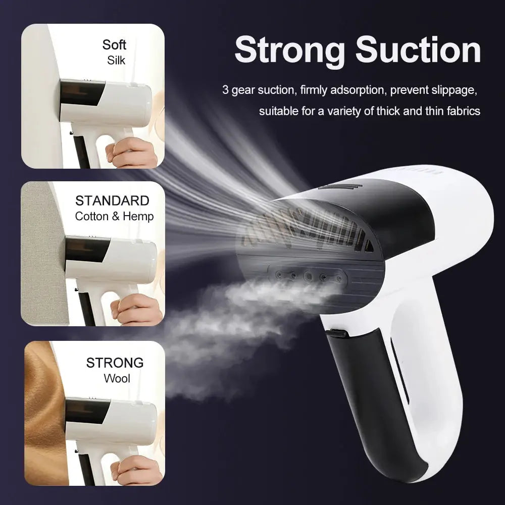 Handheld Garment Steamer | 1000W Power | Vacuum Suction Steam