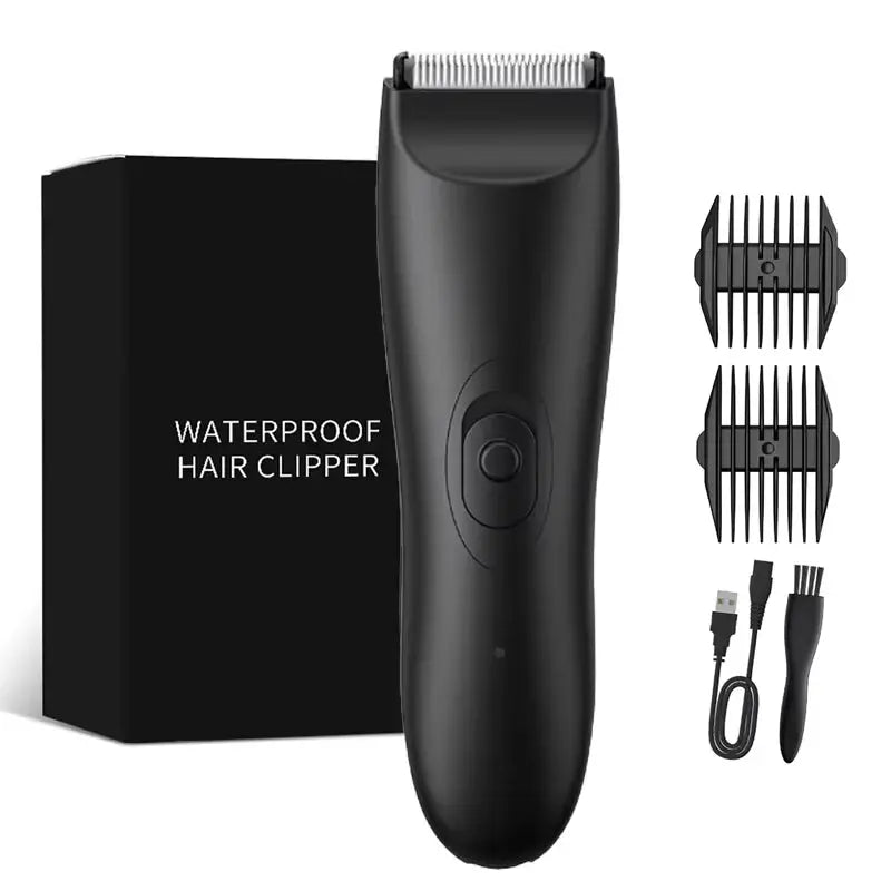 Men Electric Body Groomer | Wet Dry Use | Rechargeable | Sensitive Areas