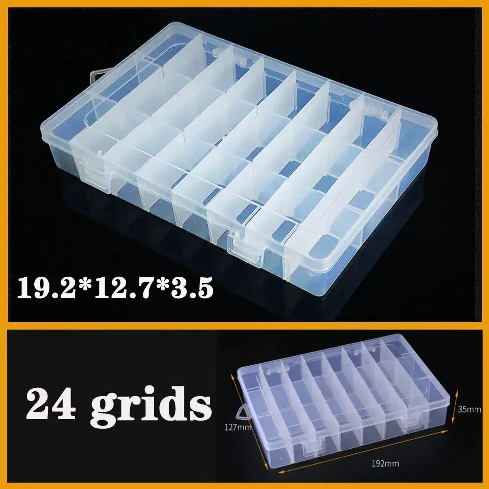 Transparent Plastic box Screw Compartment Box Jewelry Earring Display Case Container Clear Terminal Organizer Tool Storage boxes from PriceLows™