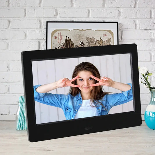 Digital Photo Frame | 7 Inch HD Display | 16GB Memory | Black, White from PriceLows™