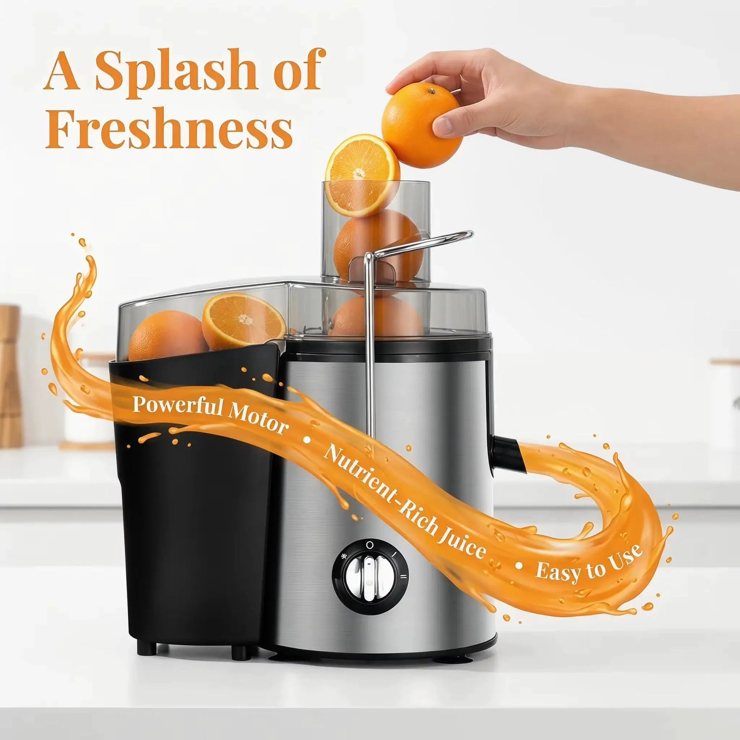 Bestselling Stainless Steel Juicer! 800W High Power, Residue-Free Fresh Juice, Healthy Drinks Made Effortlessly from PriceLows™