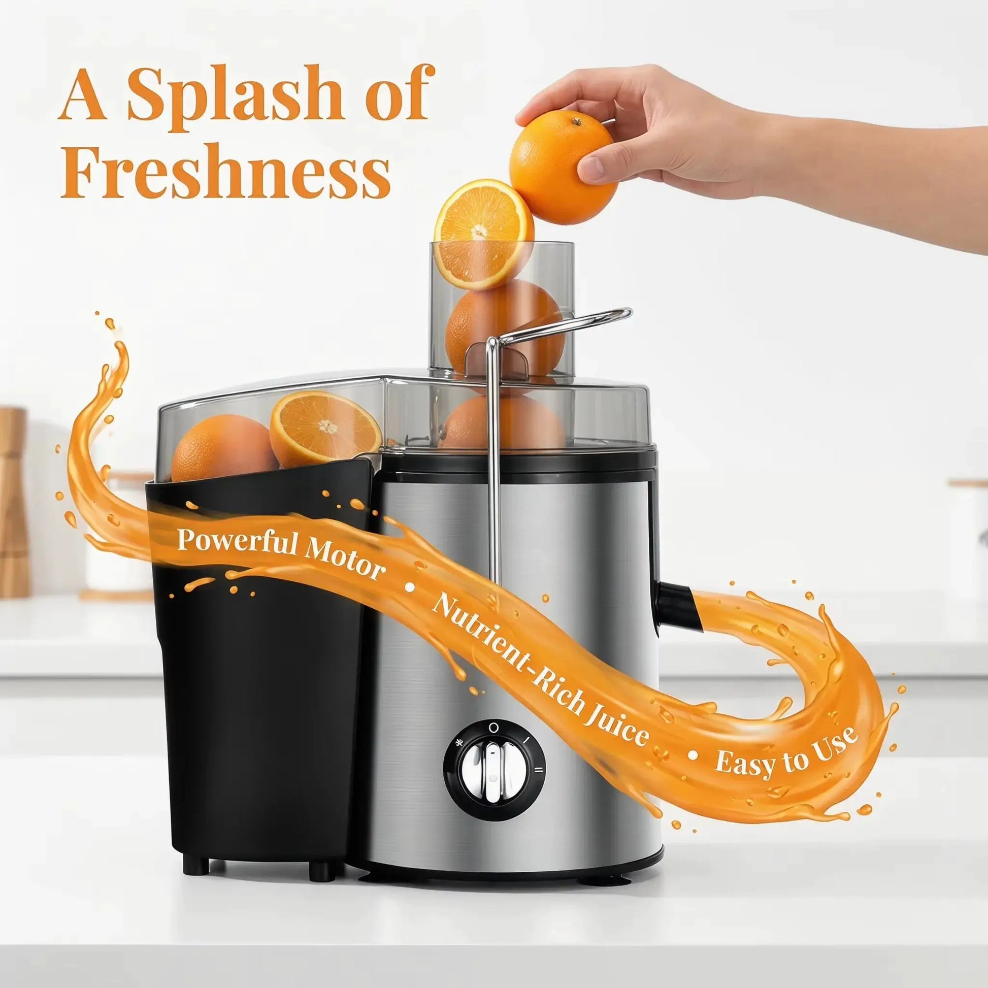 Bestselling Stainless Steel Juicer! 800W High Power, Residue-Free Fresh Juice, Healthy Drinks Made Effortlessly from PriceLows™