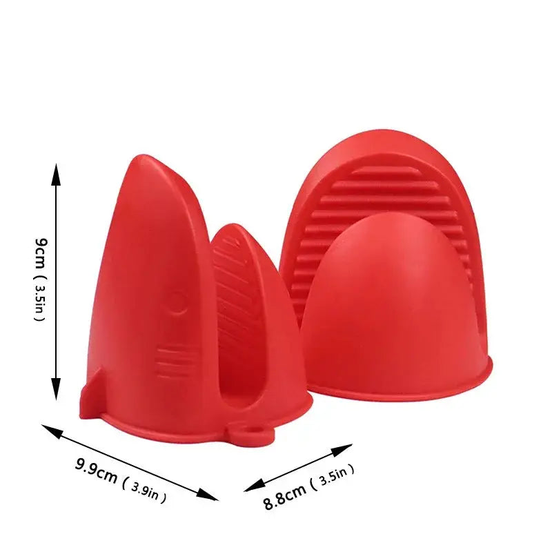 Oven Mitts | Shark Shaped Silicone | Anti Slip Heat Resistant | One Size