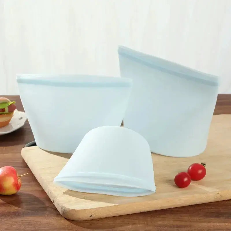 Reusable Silicone Food Bag | 500ml 1000ml 1500ml | Leakproof BPA Free
