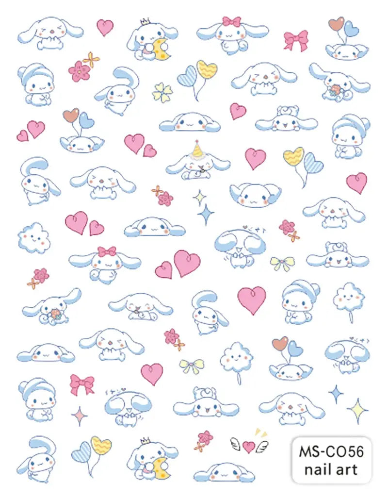1PCS Cartoon Kawaii Pokémon Nail Stickers 3D Sanrio Hello Kitty Stickers For Nails Nails Accesories Anime Kuromi Nail Supplies from PriceLows™