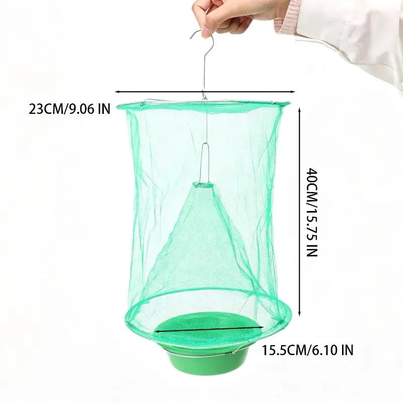 Outdoor Fly Traps Reusable Hanging Insect Catcher Mesh Cage Orchard Farm Flying Trap Repellent Garden Pest Catchers Control Tool from PriceLows™