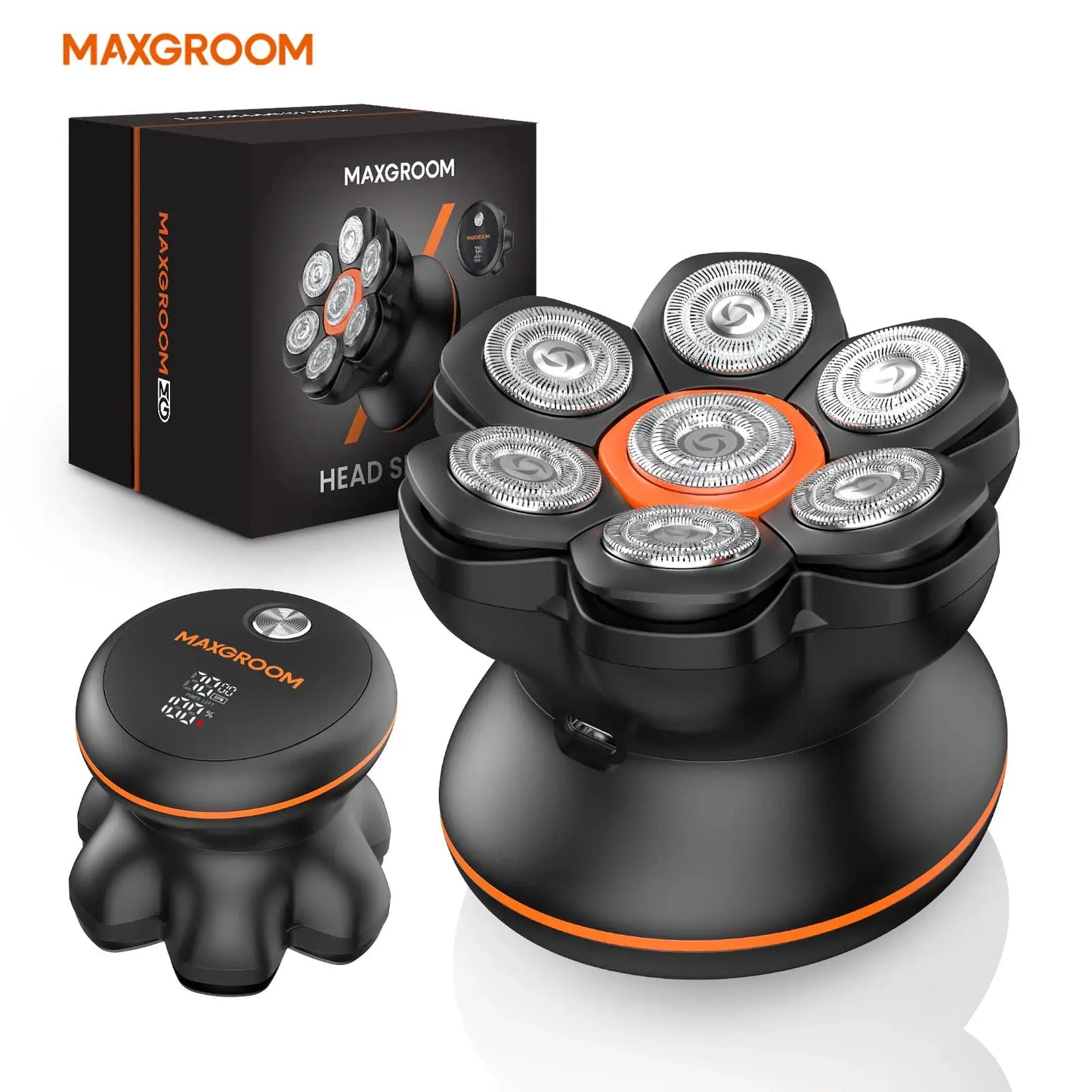 Head Shaver | IPX6 Waterproof | USB Rechargeable | 7D Model