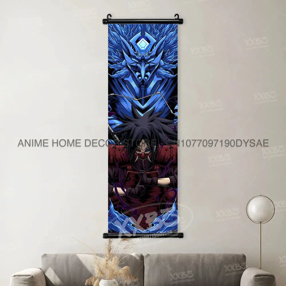 Uzumaki Naruto Posters Sasuke Home Decor Uchiha Madara Hanging Painting Might Guy Scrolls Picture Gaara Wall Art Killer B Mural from PriceLows™