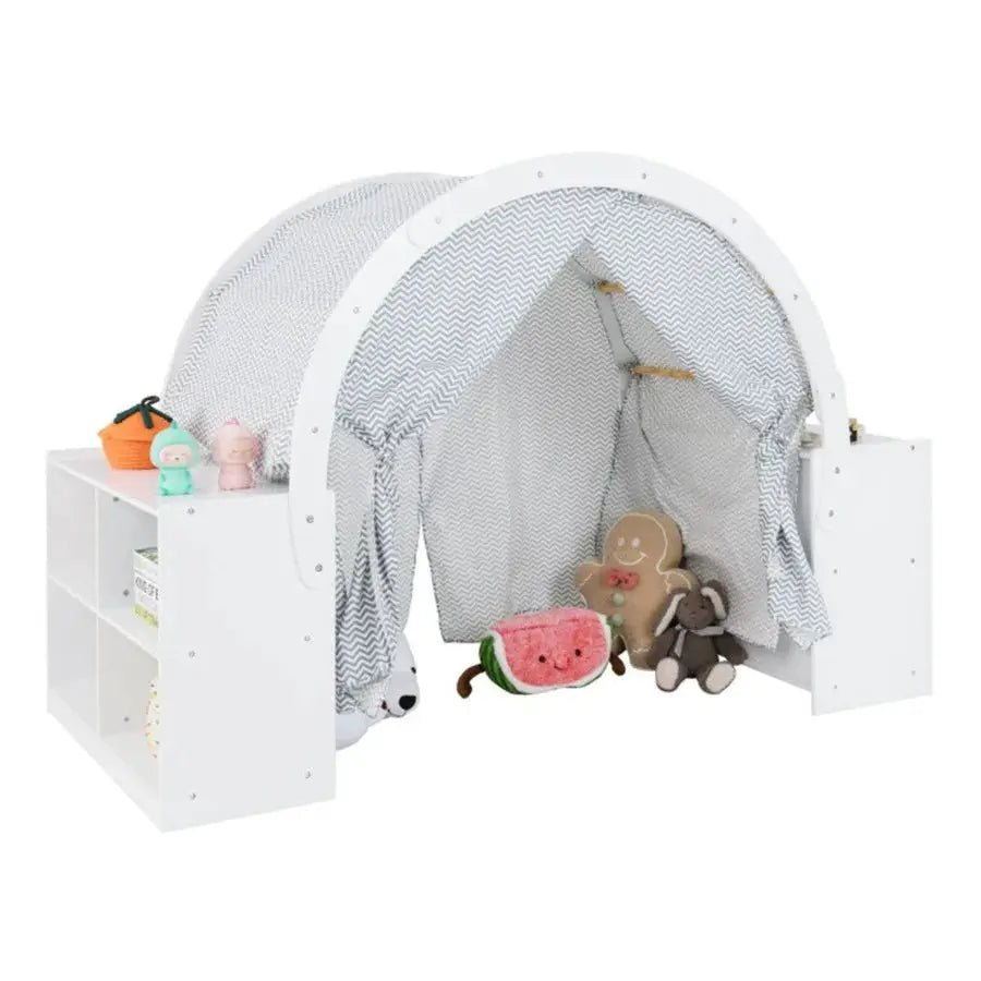 Versatile Playhouse with 8 Cubbies and 2 Countertops for Indoor Outdoor Use Durable Plastic Construction in Bright Blue Easy As from PriceLows™