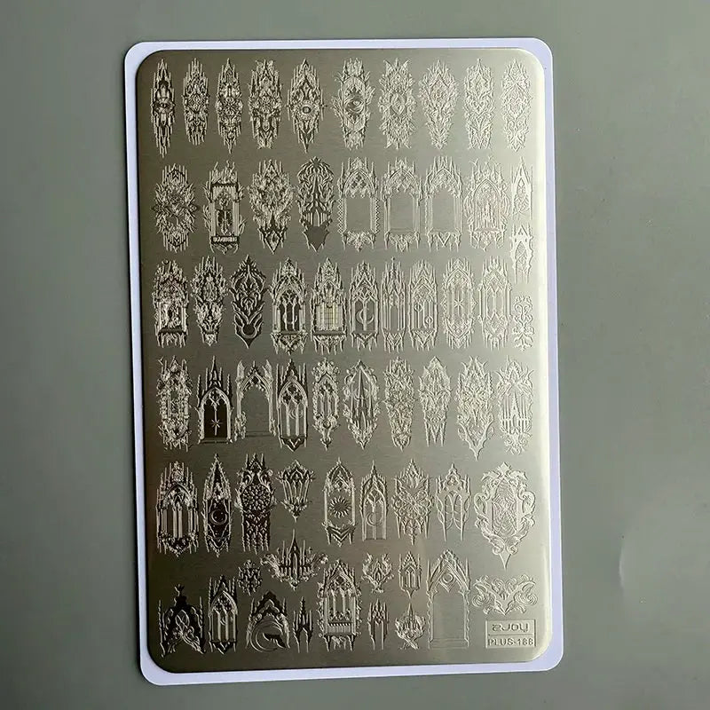 XMQ NAIL ART STAMPING PLATES CAVED WINDOW IMAGE PLATES from PriceLows™