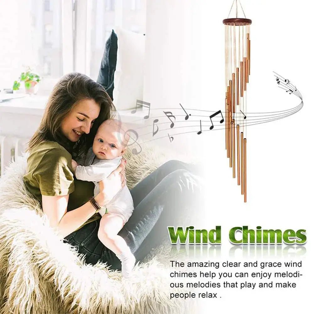 12 Tube Wind Chime Aluminum Tube Pine Musical Wind Chime Waterproof Windproof Suitable For Coffee Shop Garden Restaurant from PriceLows™