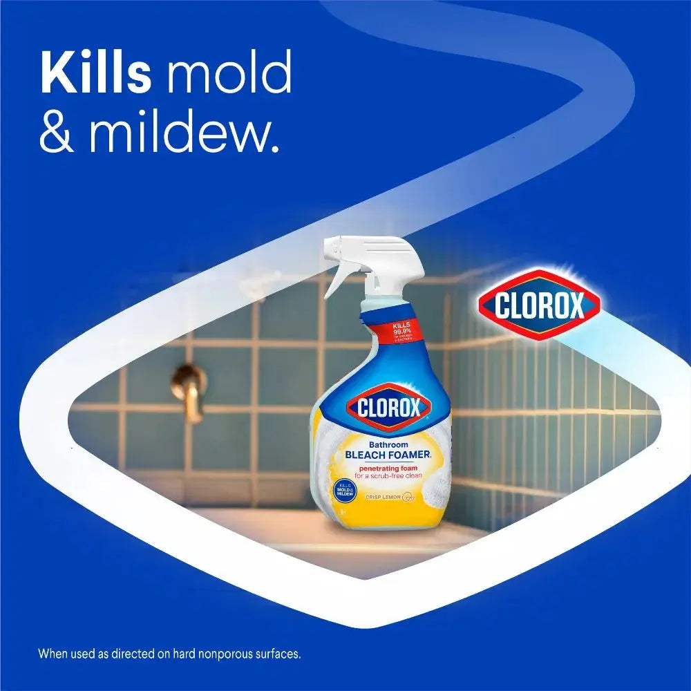 Bathroom Cleaner Spray | Bleach Foamer | Crisp Lemon Scent | 30 Ounce