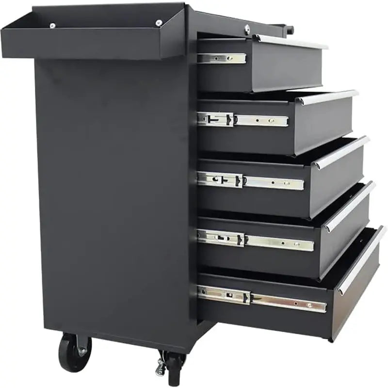 5-Drawer Rolling Tool Chest with Wheels 24.2 inch Tool Box with Lock and Sliding Drawers for Garages, Repair Stores, Workshop from PriceLows™