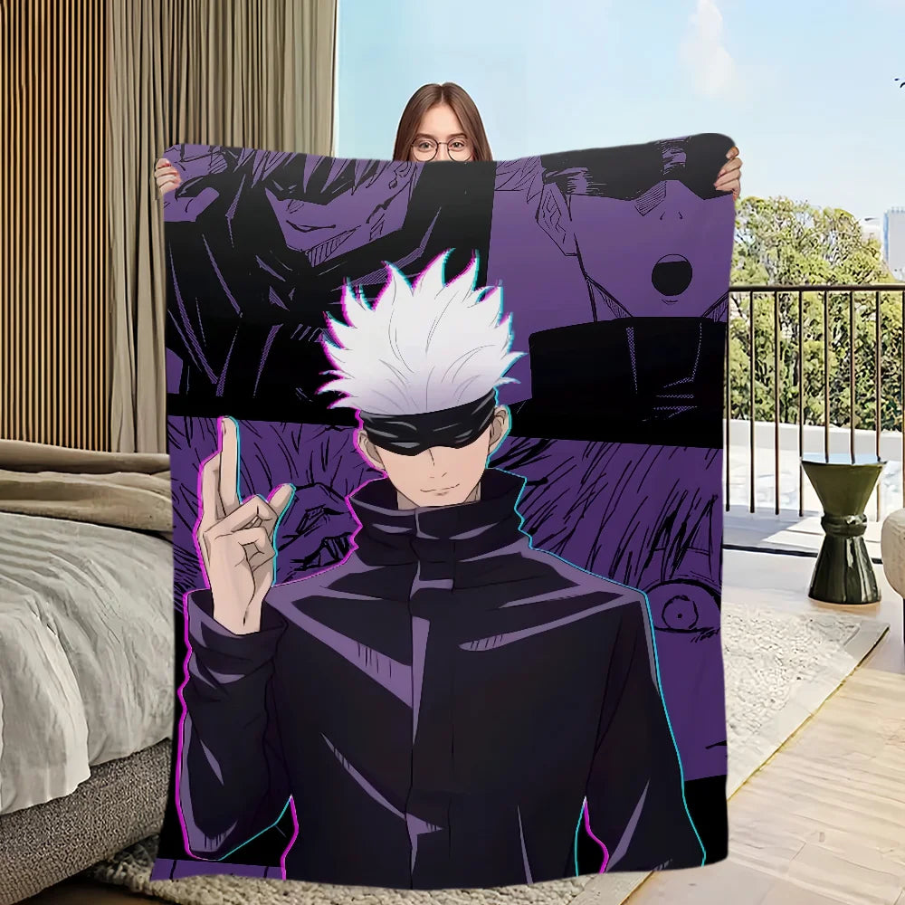 Blanket | Polar Fleece | Printed Anime Pattern | Small