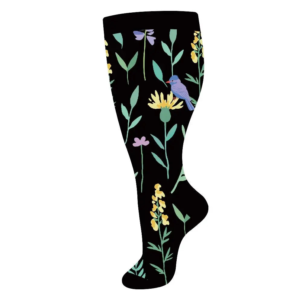 Compression Socks | 20-30 Mmhg Pressure | Wide Calf | 2Xl To 4Xl