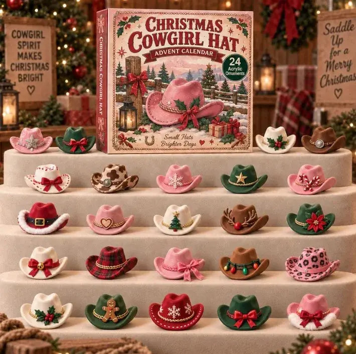 Acrylic Christmas Pendants | 24 Piece Advent Set | Dinosaur Design